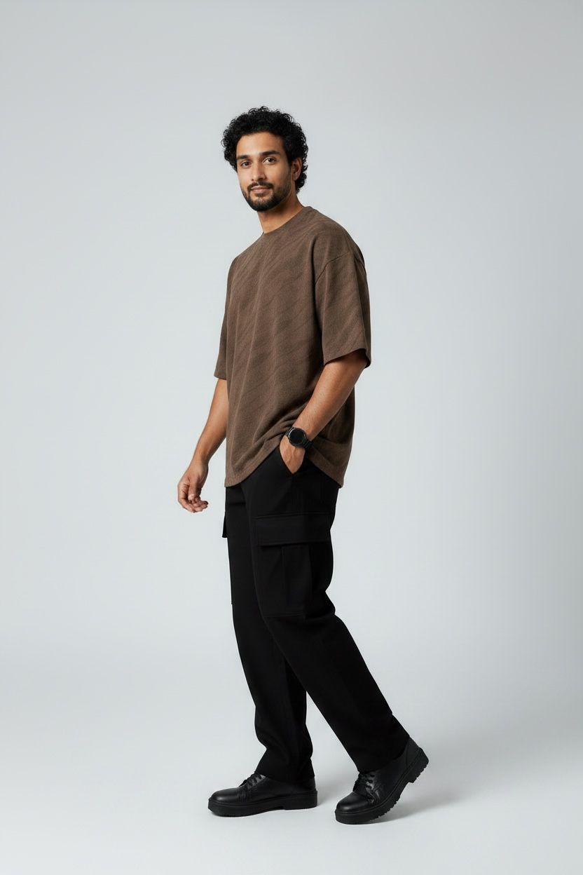 Dülmen Terra Wash Oversized Tee - Mocha