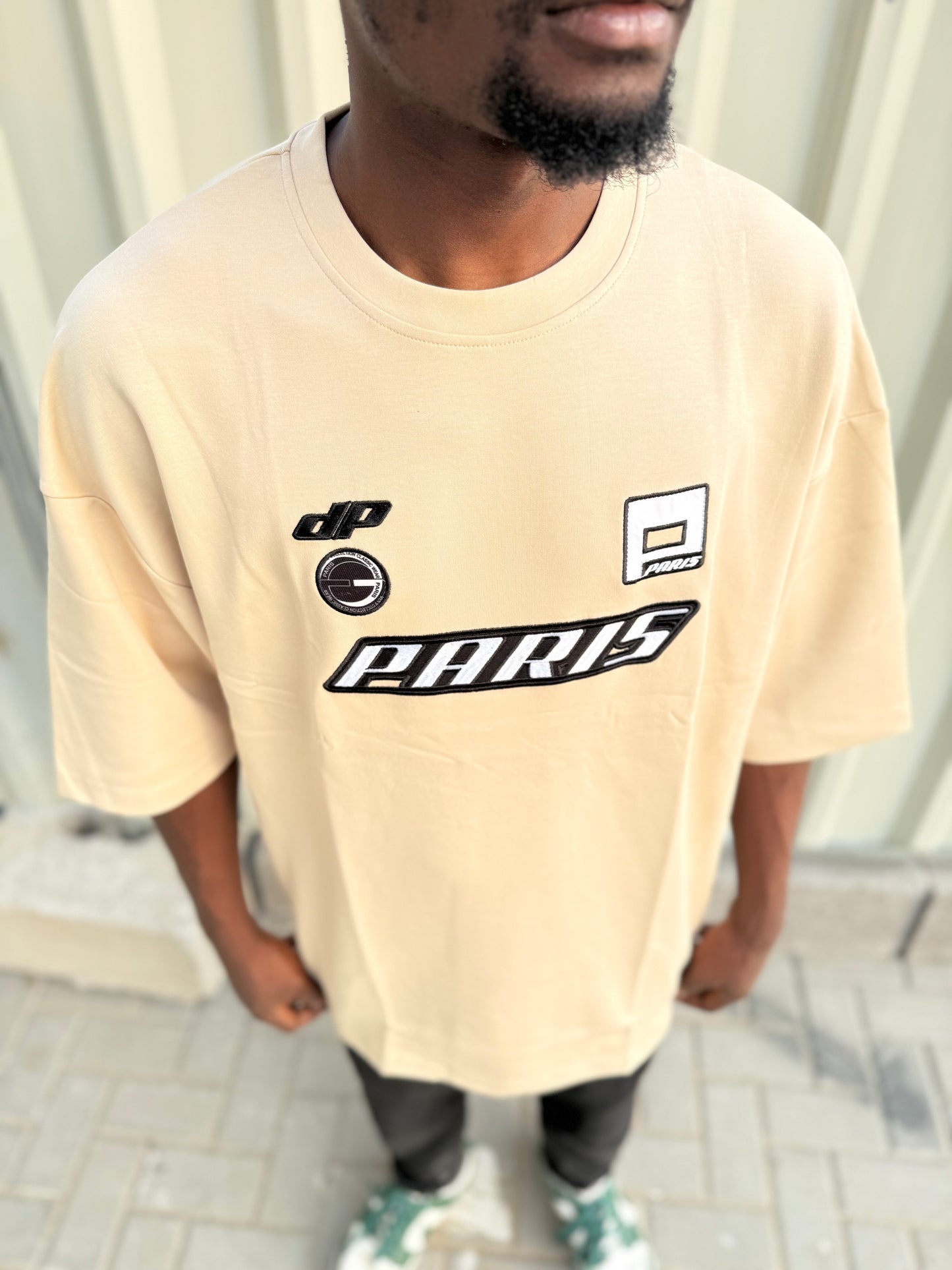 Paris Logo Printed Oversized Tshirt