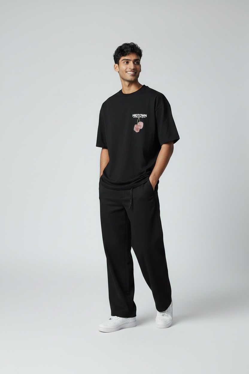 Dülmen Signature Wide-Leg Pants - Midnight Black