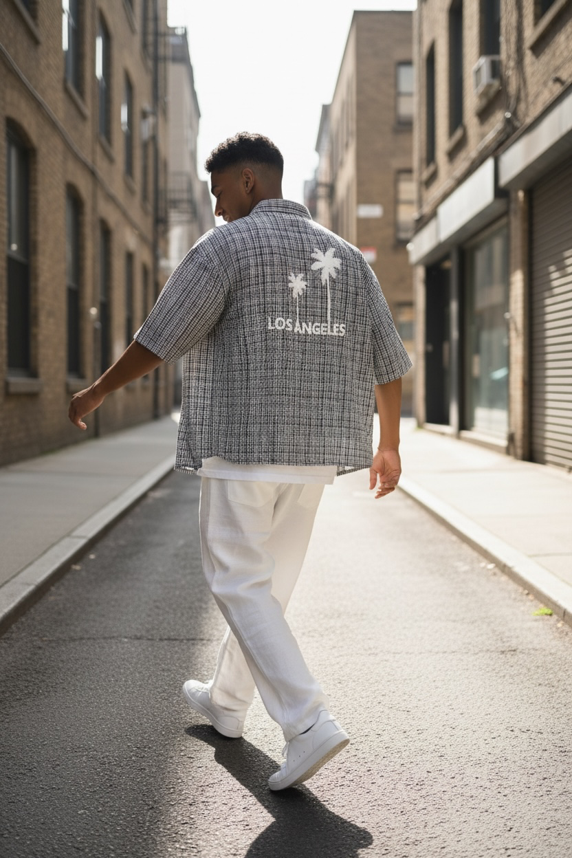LA Palm Resort Shirt – Grey