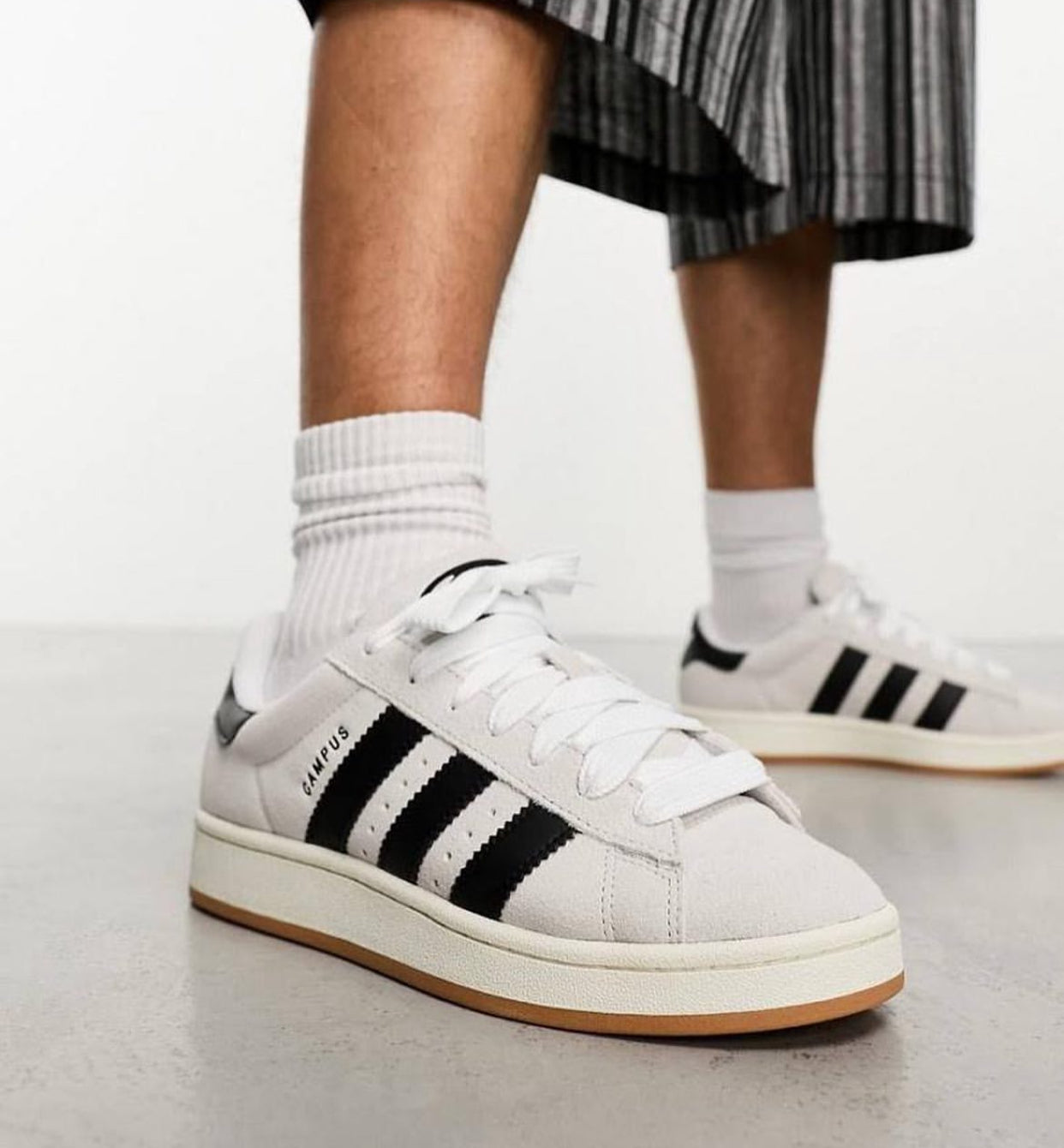 Adidas Campus 00s Crystal White Core Black
