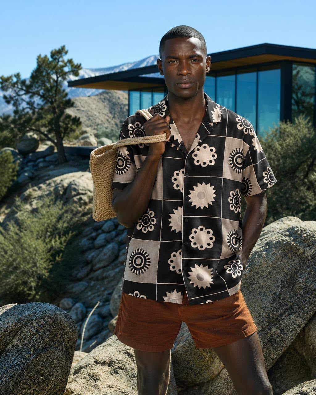 Dülmen Riviera Linen Shirt black