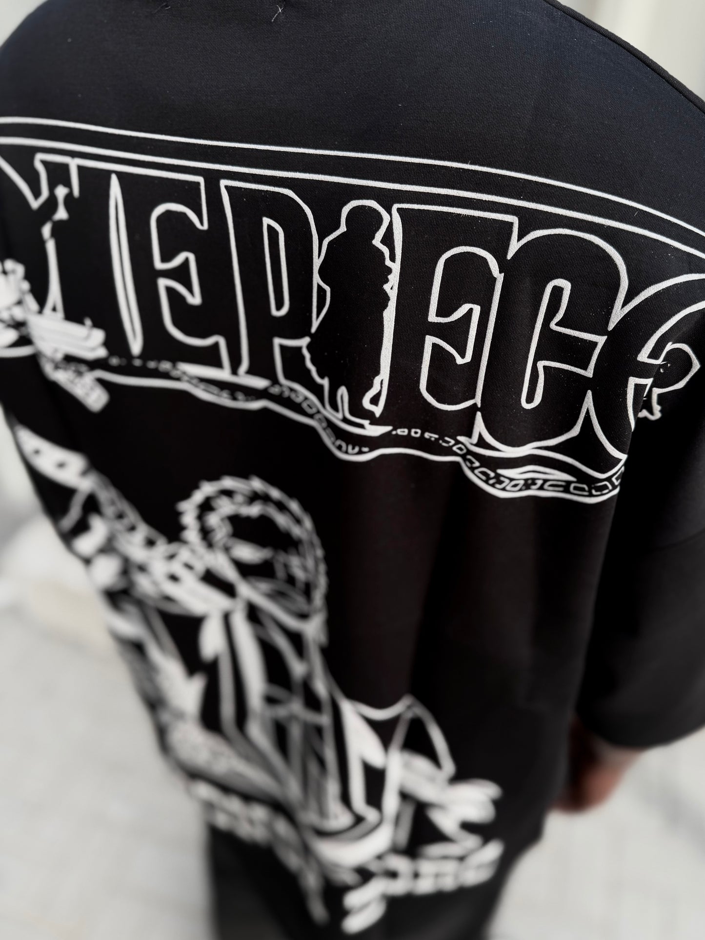 One Piece Printed Oversized Tshirt
