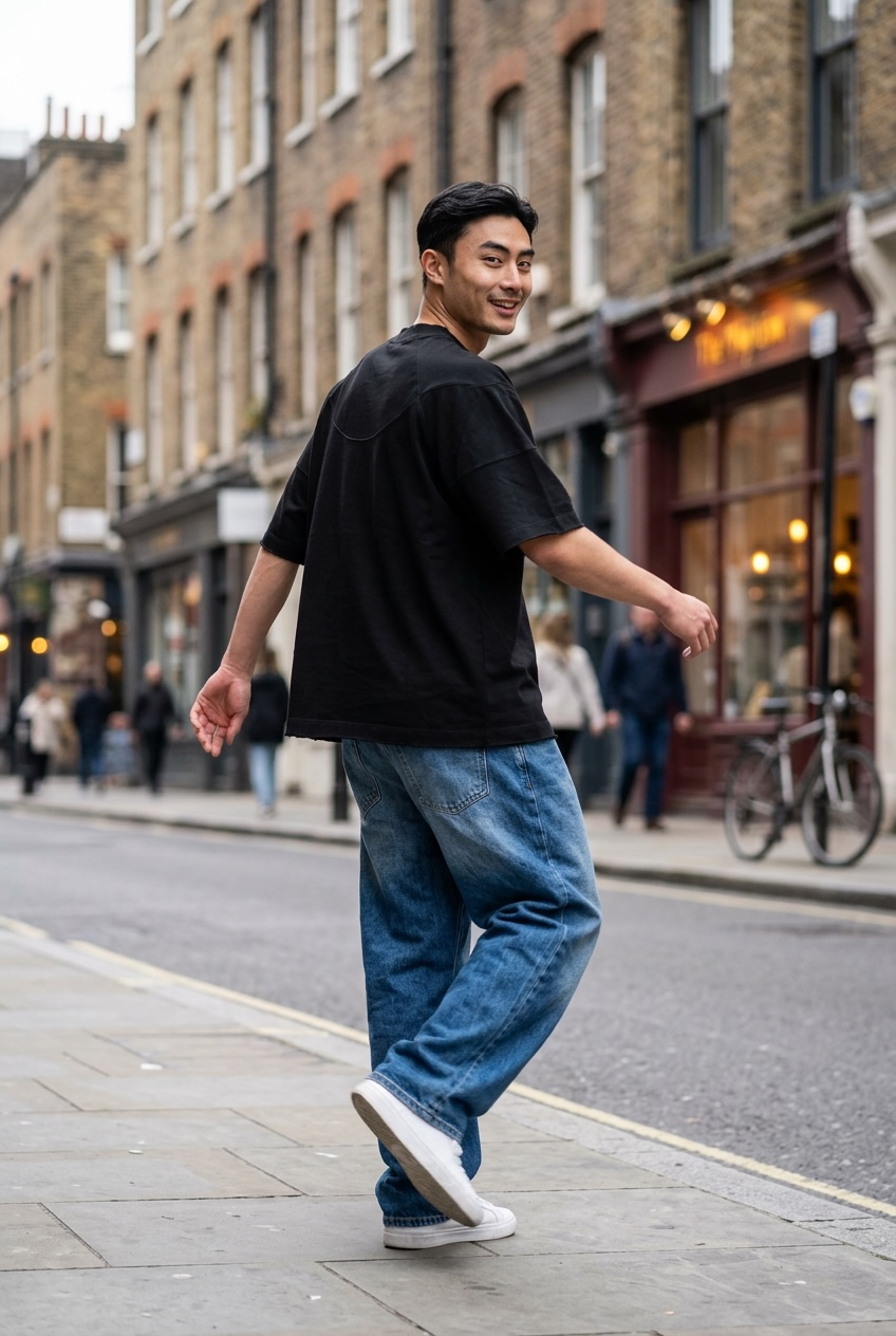 Urban Oversized Tee - Black