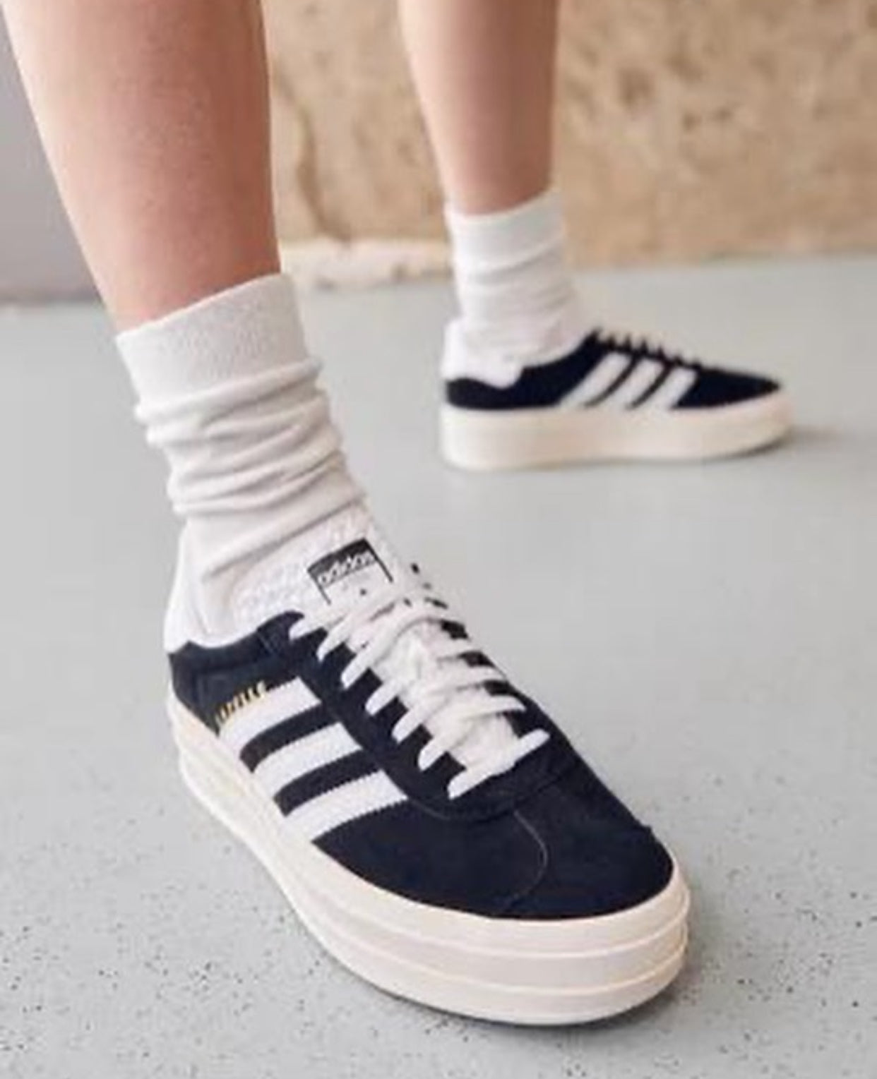 Adidas Gazelle Bold “Black/White”