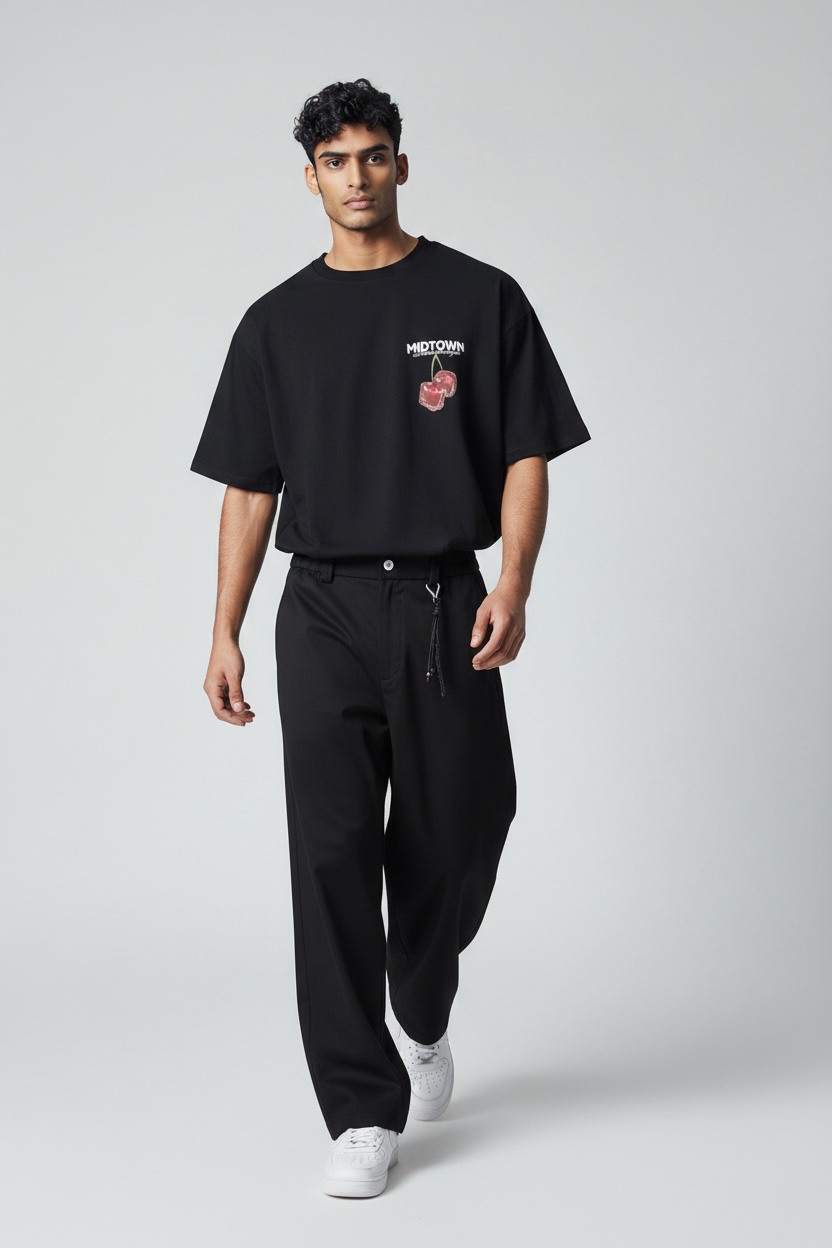 Dülmen Signature Wide-Leg Pants - Midnight Black