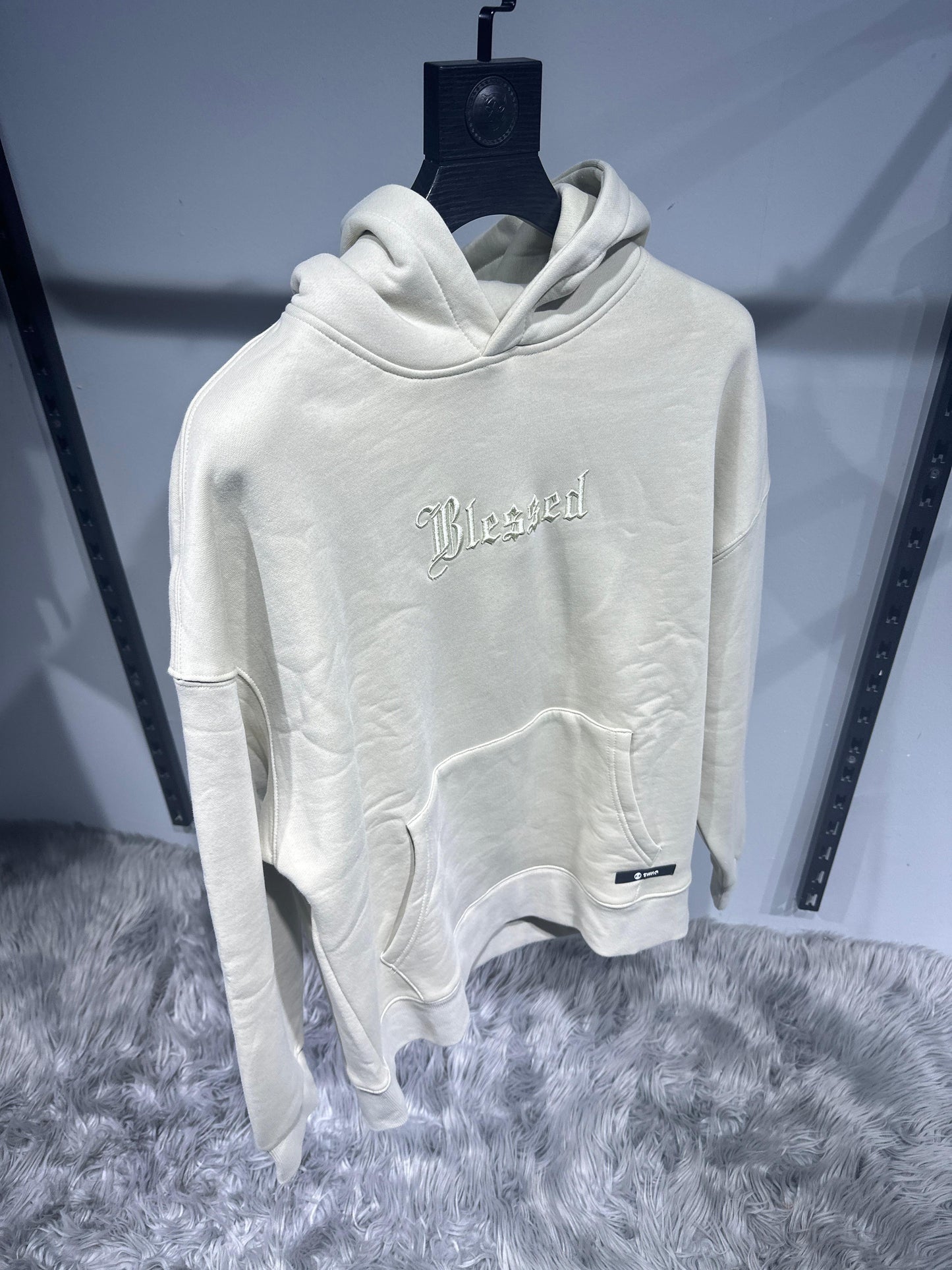 Embroidered Blessed Oversized Hoodie