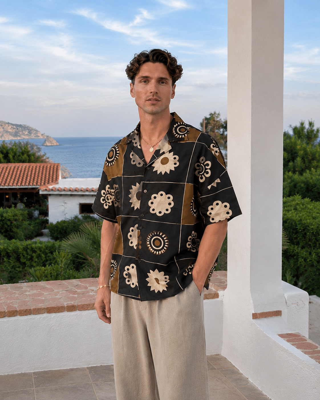 Dülmen Riviera Linen Shirt - brown