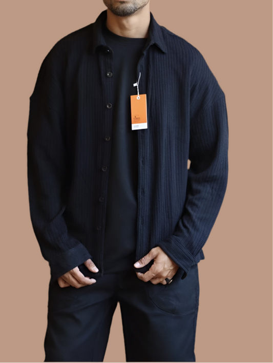 Men’s Casual Oversized with Long Sleeves Shirt