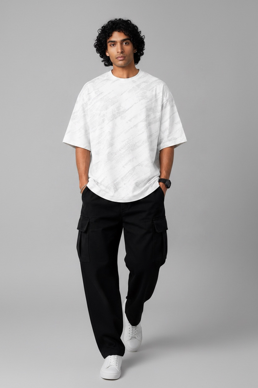 Dülmen Terra Wash Oversized Tee - White