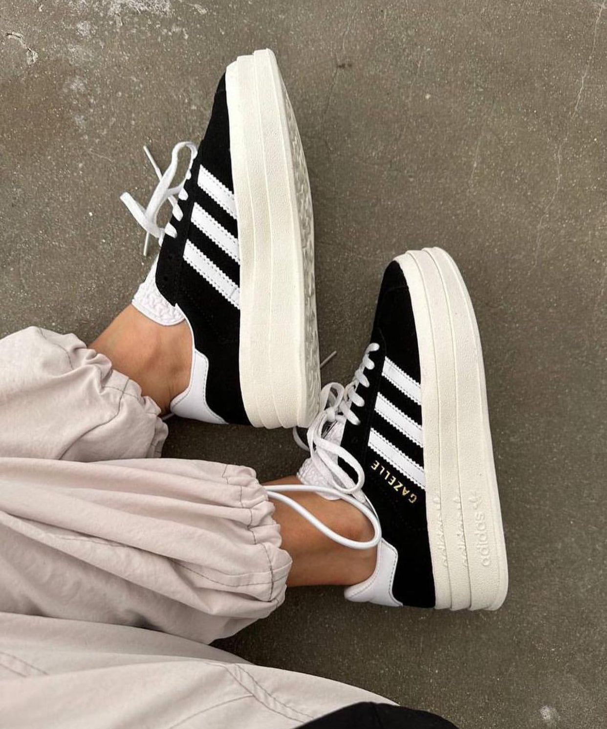 Adidas Gazelle Bold “Black/White”