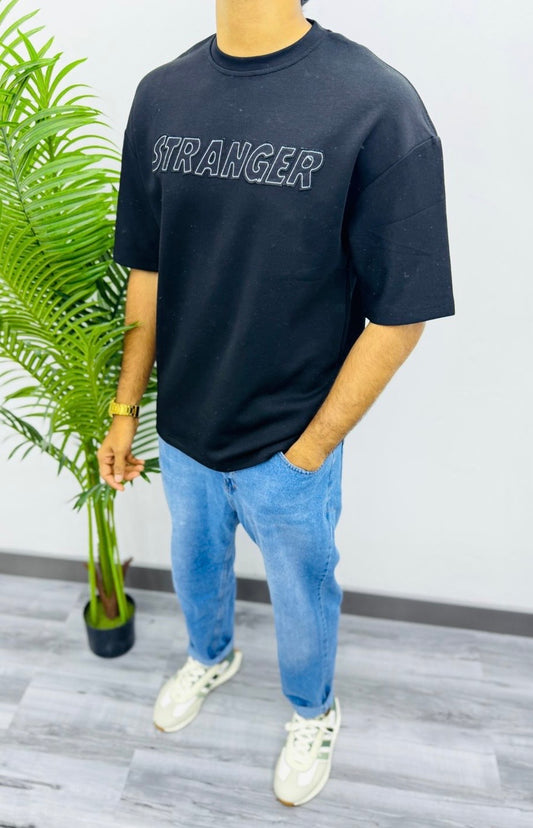 Men’s Stranger Print Oversized T-shirt