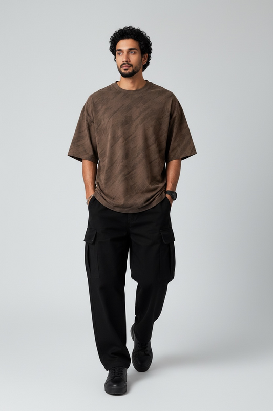 Dülmen Terra Wash Oversized Tee - Mocha