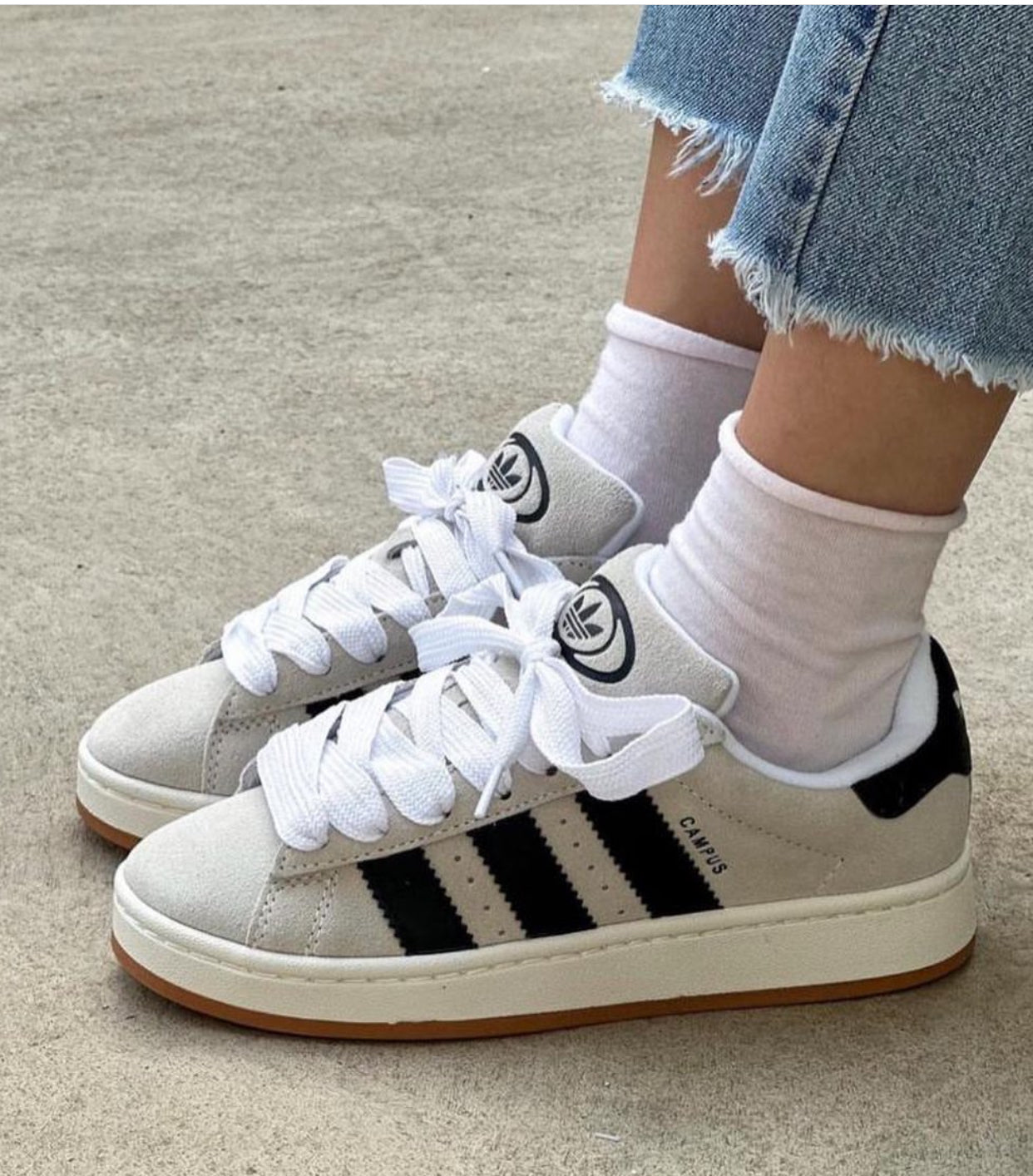 Adidas Campus 00s Crystal White Core Black