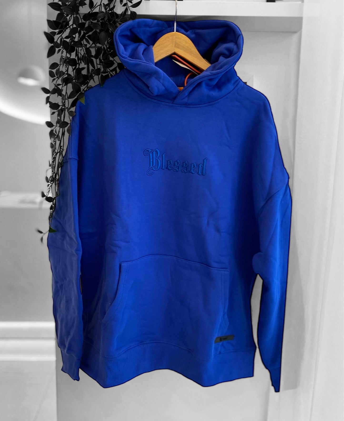 Embroidered Blessed Oversized Hoodie