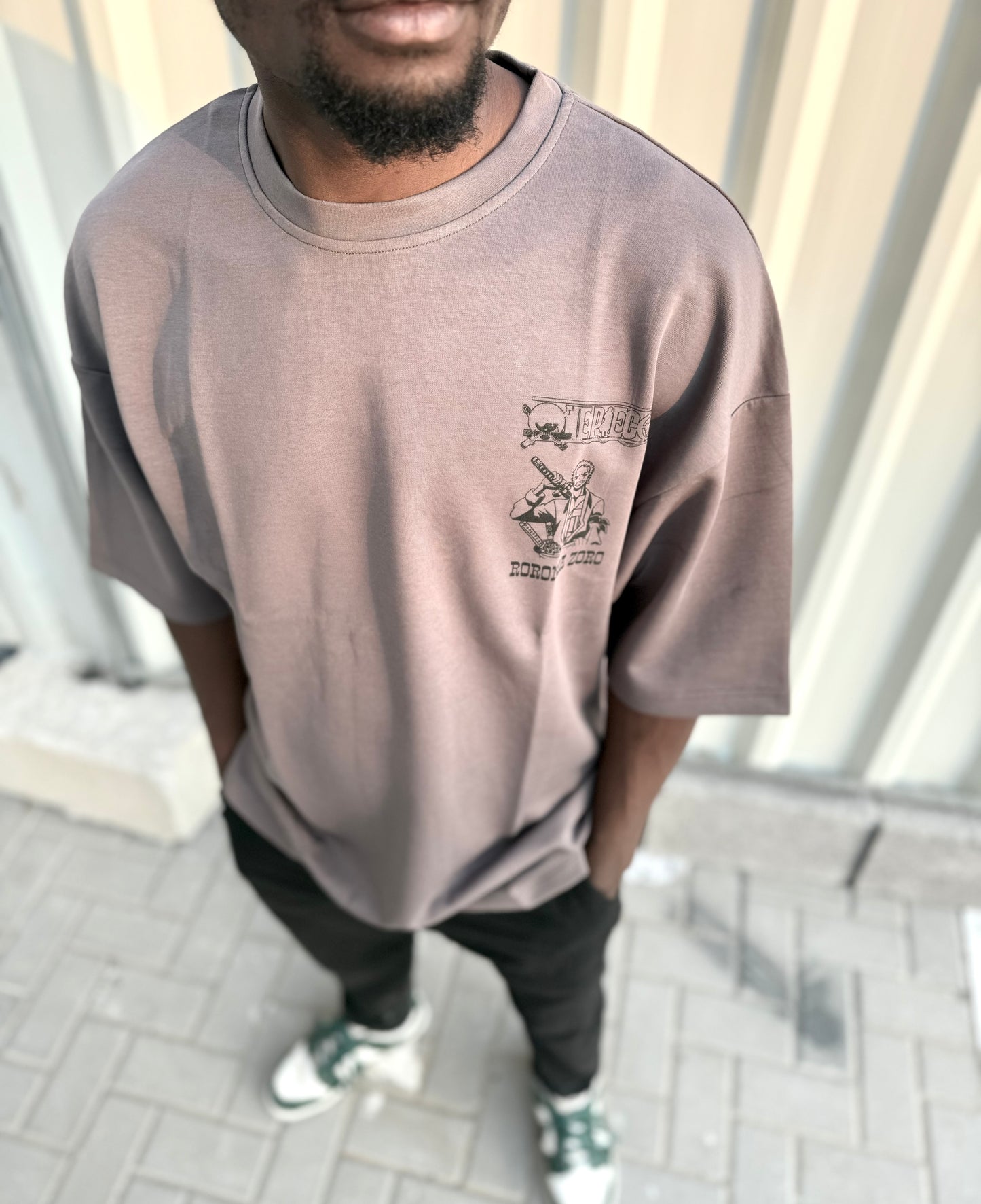 One Piece Printed Oversized T-Shirt