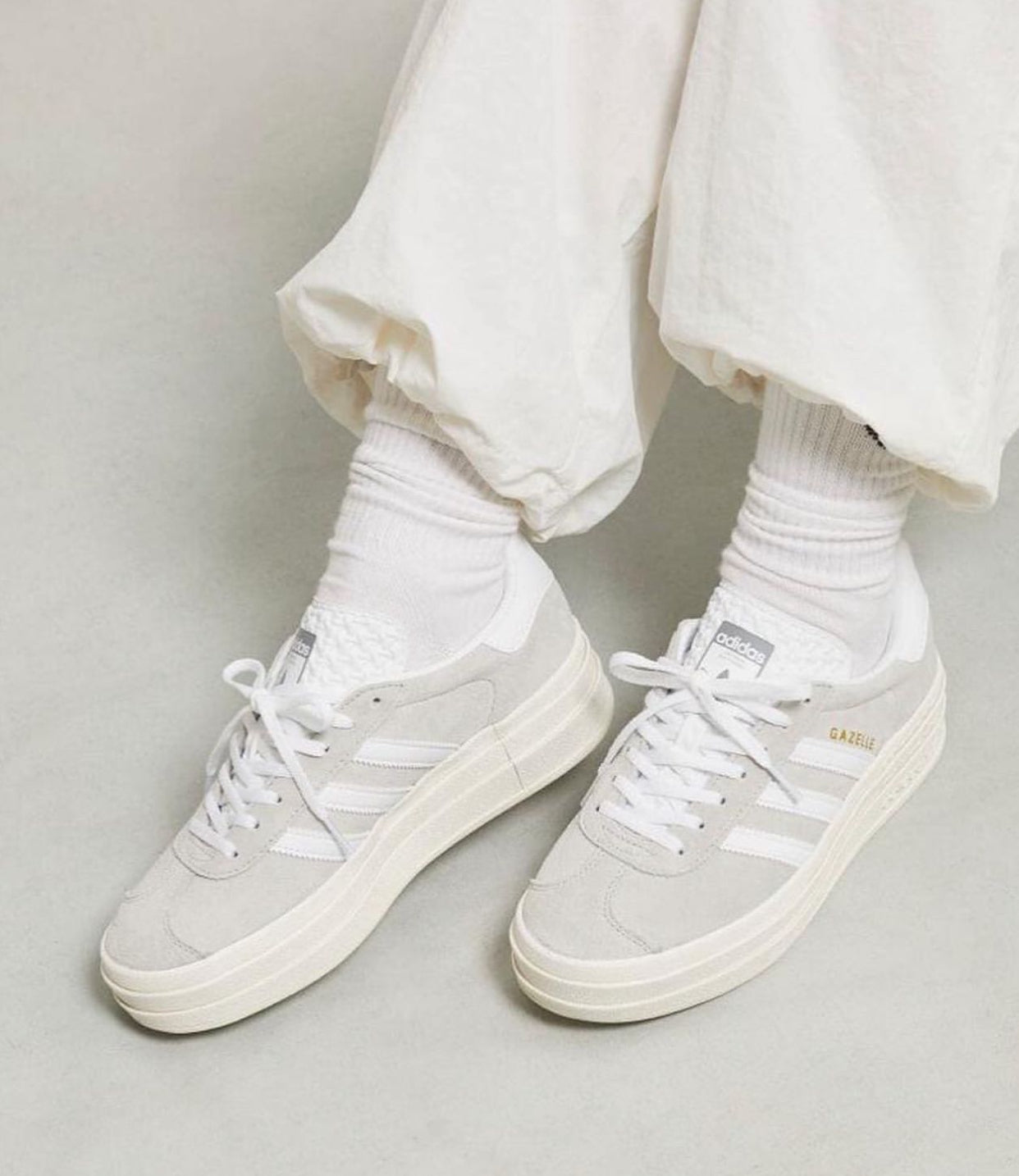 Adidas Gazelle Bold “grey/White”