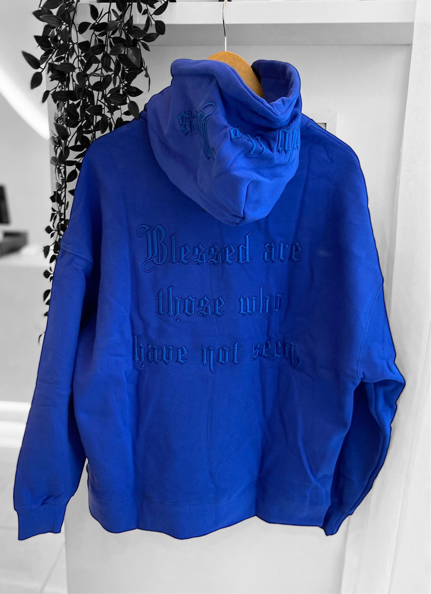 Embroidered Blessed Oversized Hoodie