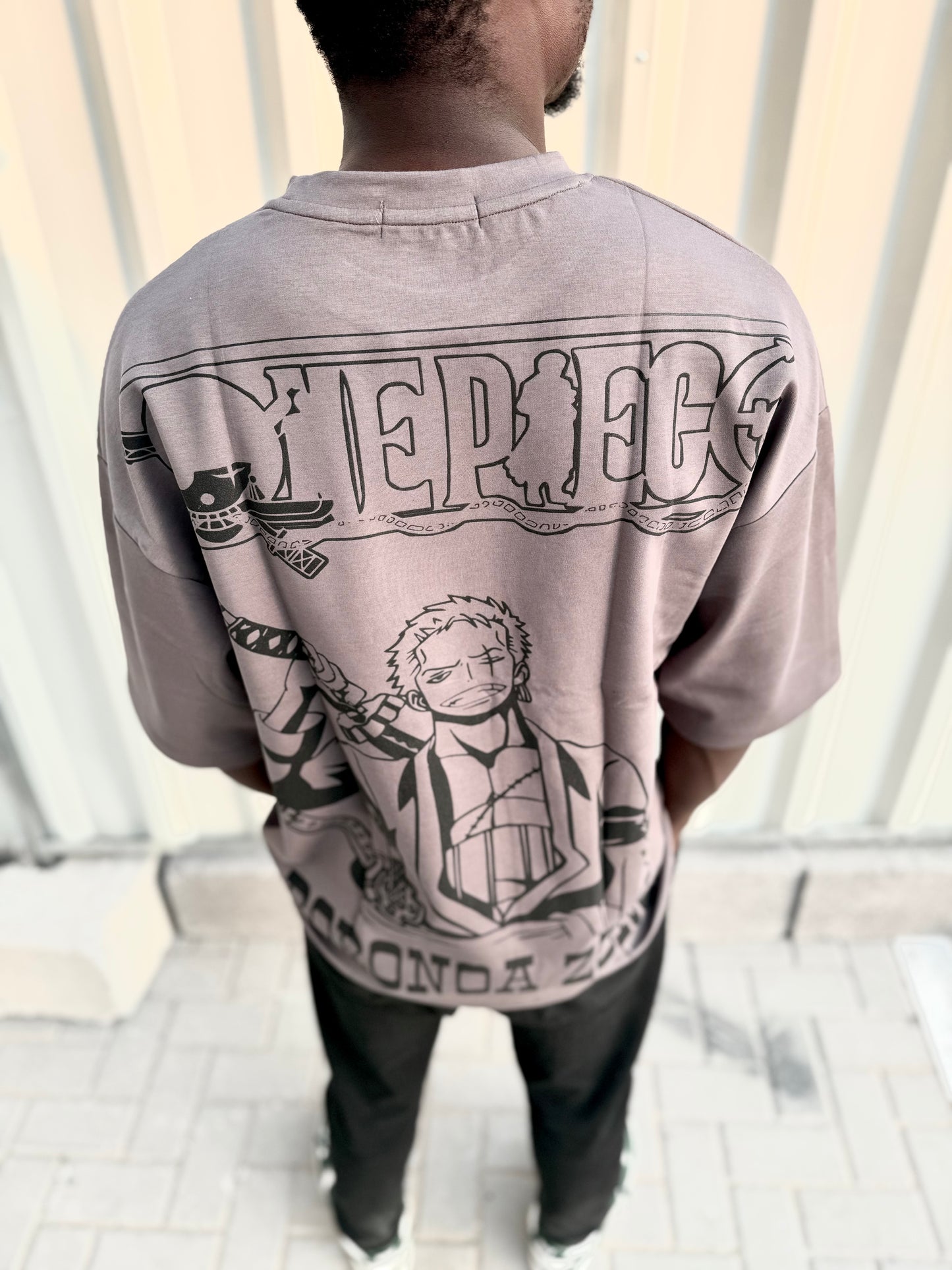 One Piece Printed Oversized T-Shirt