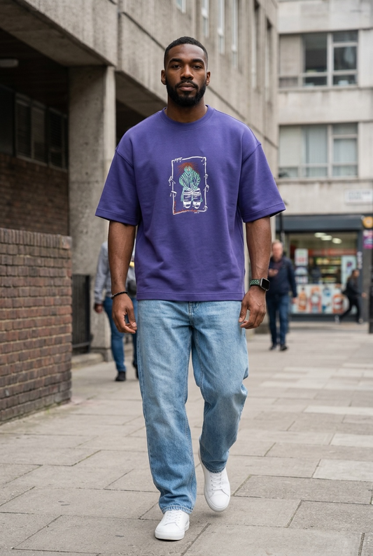 Urban Oversize Tee - Purple