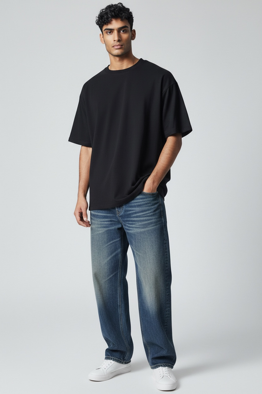 Classic Blue Straight-Leg Jeans