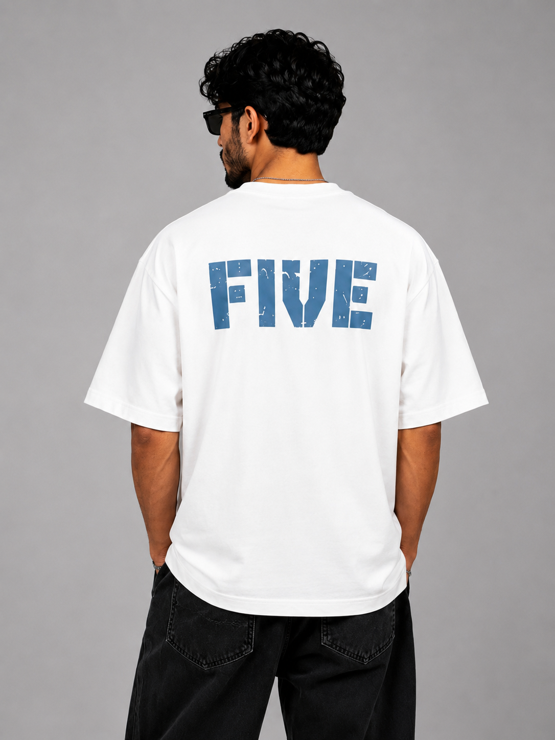 FIVE Oversized Tee – White